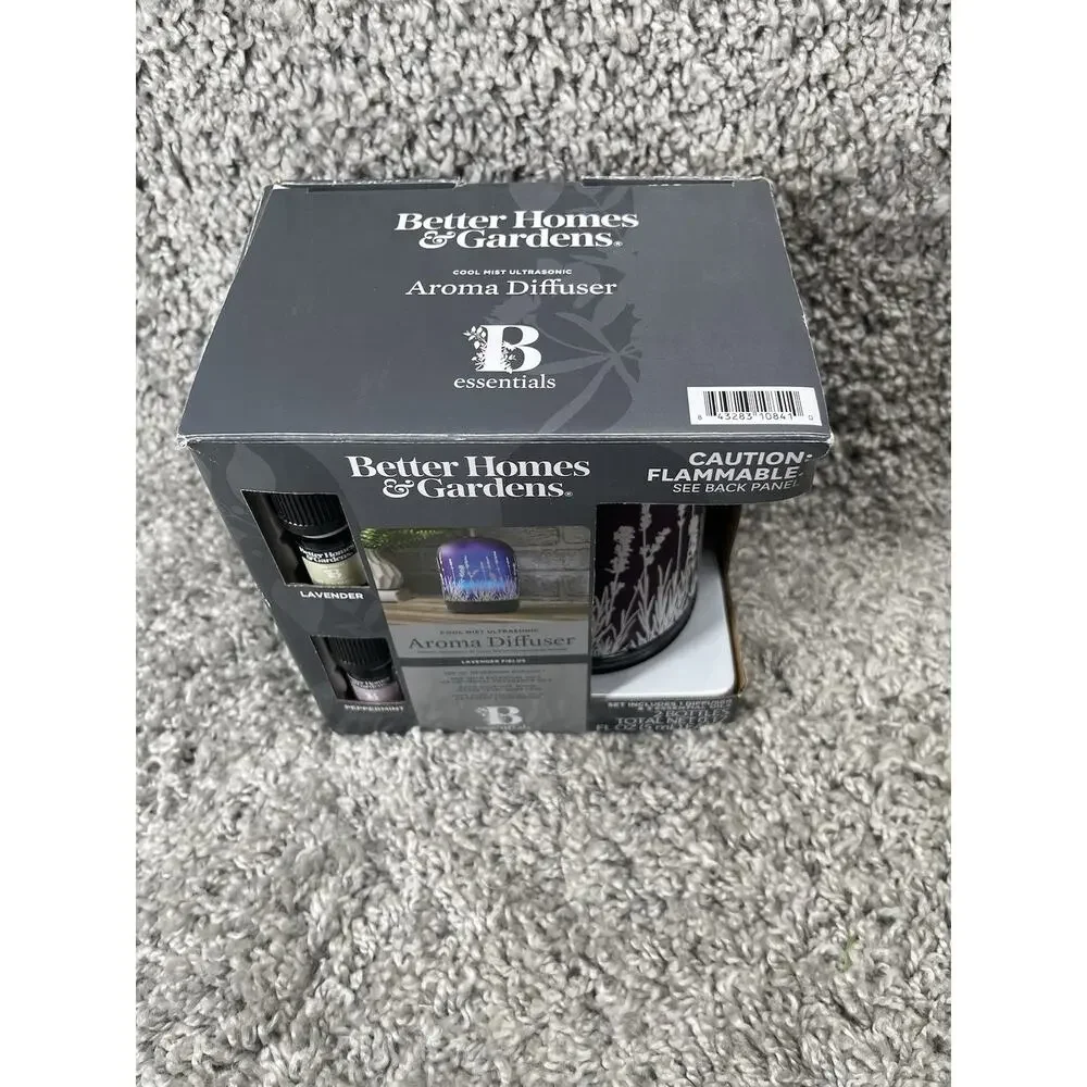 Better Homes & Gardens 3 Piece 100 ml Diffuser Set Lavender Fields New